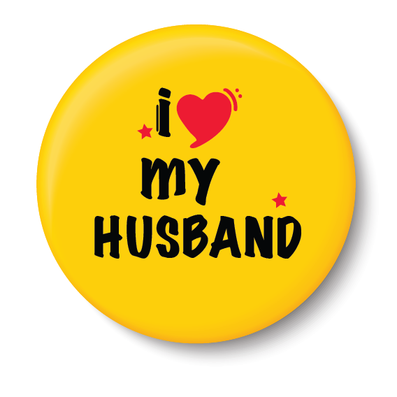 I Love my Husband I Relationship I Pin Badge