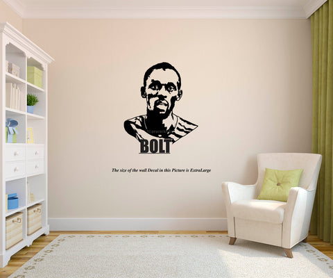 Usain Bolt I Lightning Bolt I Athlete I Runner I Sports I Wall Decal