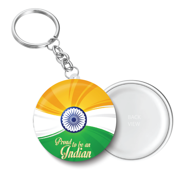 Proud to Be an Indian I Indian Flag Key Chain