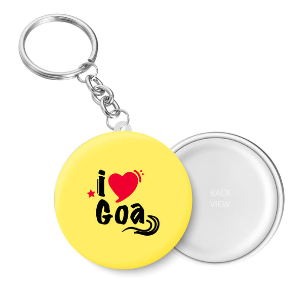 I Love Goa Key Chain