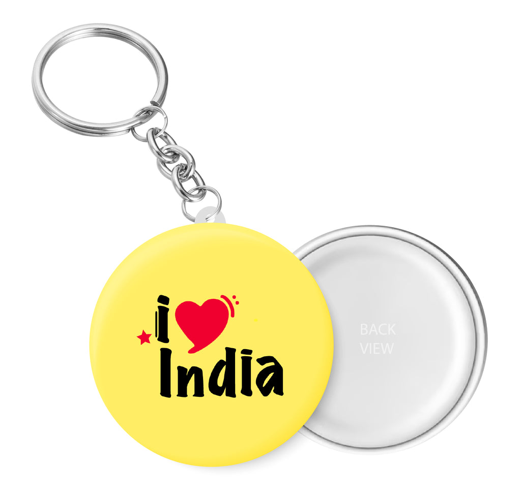 I Love India Key Chain – Peacockride