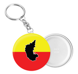 Karnataka Flag I Karnataka I KA I Key Chain