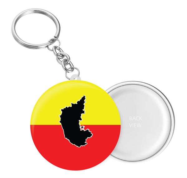 Karnataka Flag I Karnataka I KA I Key Chain