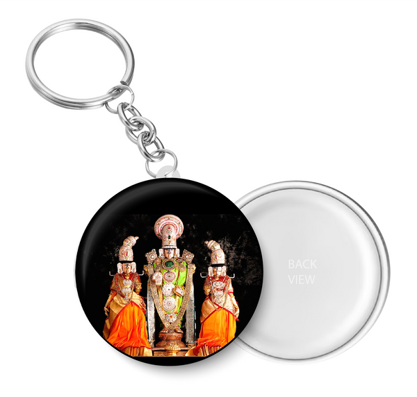 Lord Venkateshwara with Goddess Sridevi Bhudevi  Key Chain