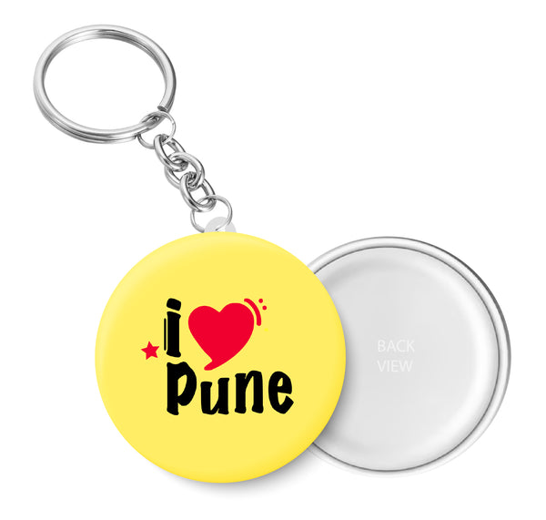 I Love Pune Key Chain