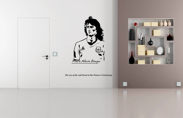 Mario Alberto Kempes , Mario Kempes ,Foot ball , Argentina , Sports, Wall Decal