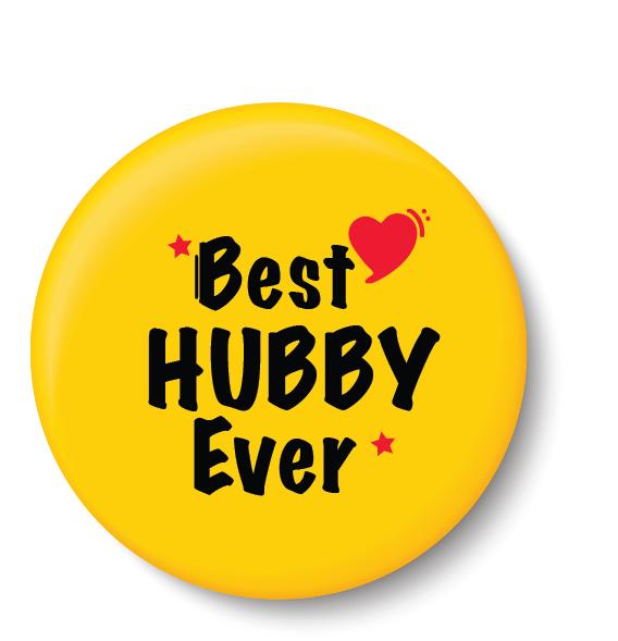 Best Hubby Ever I Relationship I Pin Badge