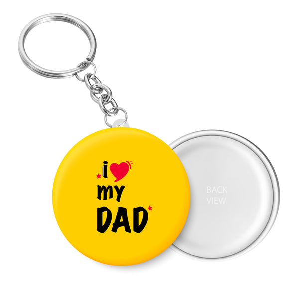 I Love My Dad Key Chain