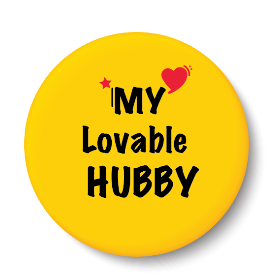 My Lovable Hubby I Relationship I Fridge Magnet