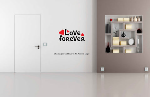 Love Forever I Romantic I Love I Valentines Day Series I Wall Decal