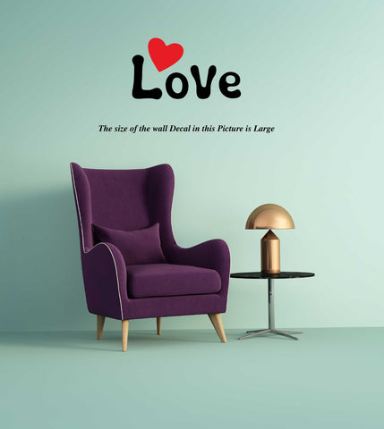 Love I Romantic I Love I Valentines Day Series I Wall Decal