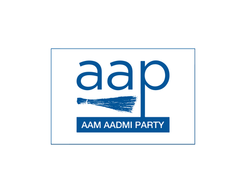 Aam Aadmi Party I AAP I Flag Bike Sticker