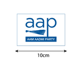Aam Aadmi Party I AAP I Flag Bike Sticker