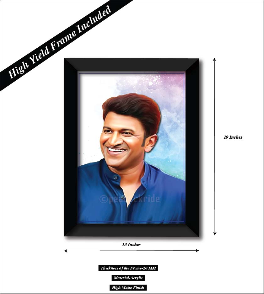 APPU Puneeth Rajkumar I Kannada Cinema I Wall Poster / Frame Peacockride
