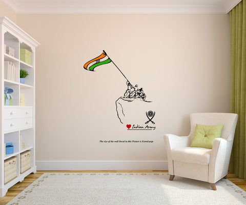 Love Indian Army Wall Decal