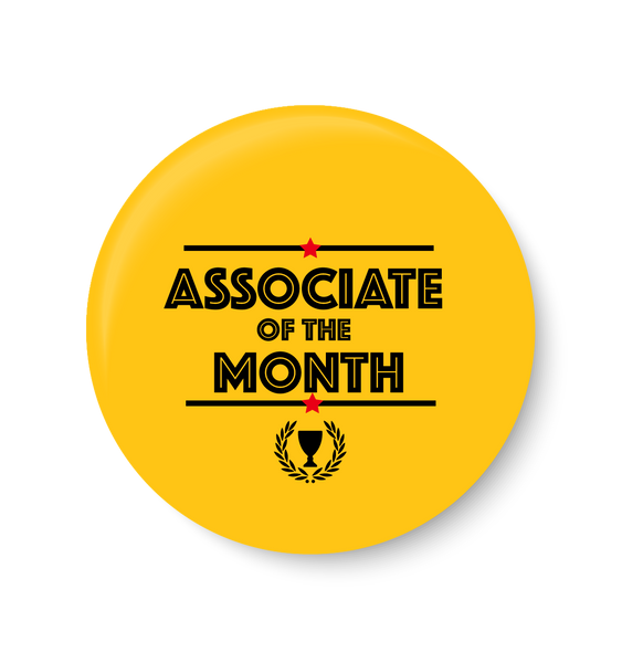Associate of the Month, Office Pin Badge