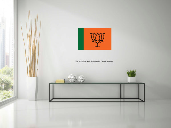 Bharatiya Janata Party I BJP I Flag Wall Sticker I Wall Decal