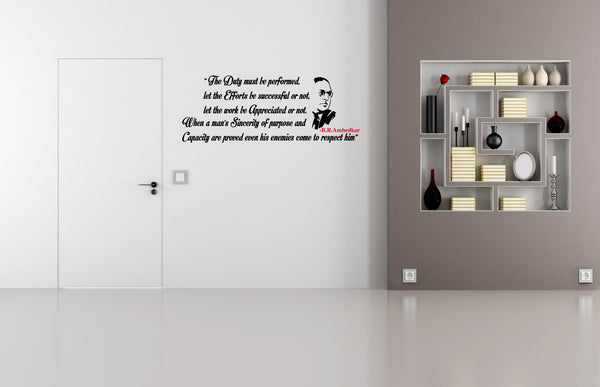 Dr Babasaheb Ambedkar Quote I THE DUTY MUST BE PERFORMED I ,Dr Babasaheb Ambedkar Quote I THE DUTY MUST BE PERFORMED I  Sticker,Dr Babasaheb Ambedkar Quote I THE DUTY MUST BE PERFORMED I  Wall Sticker,Dr Babasaheb Ambedkar Quote I THE DUTY MUST BE PERFORMED I  Wall Decal,Dr Babasaheb Ambedkar Quote I THE DUTY MUST BE PERFORMED I  Decal	