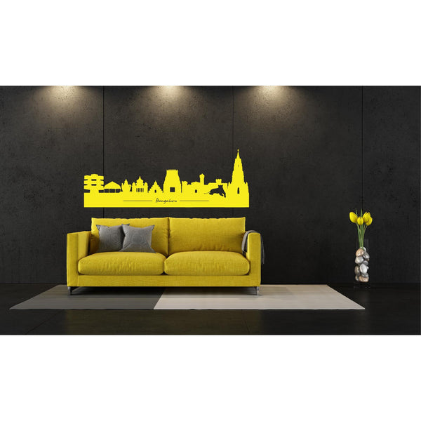 Bangalore Skyscraper Wall Decal Peacockride