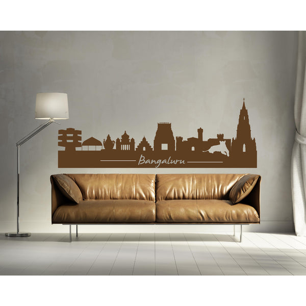 Bangalore Skyscraper Wall Decal Peacockride