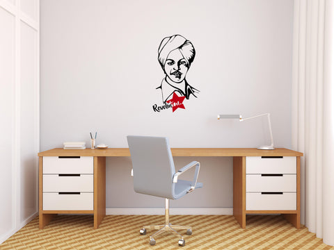 Bhagat Singh ,Bhagat Singh  Sticker,Bhagat Singh  Wall Sticker,Bhagat Singh  Wall Decal,Bhagat Singh  Decal