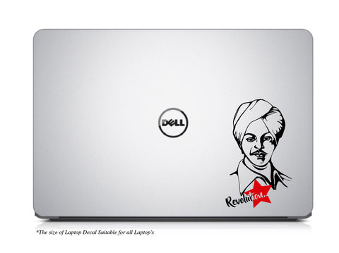 Bhagat Singh Laptop Decal