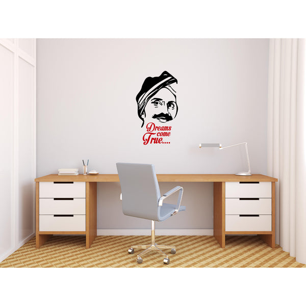 Bharathiyar Dreams come True Wall Decal