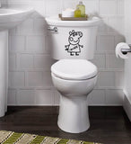 PEPPA PIG I Bathroom Toilet Stickers