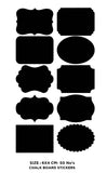 Label Chalk Board Stickers I Kitchen Stickers I Chalk Board Stickers