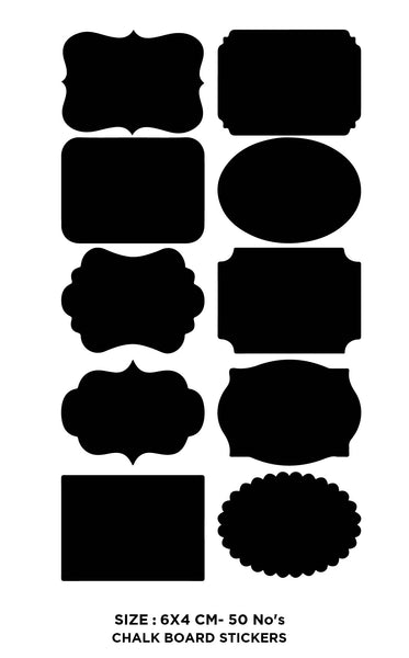 Label Chalk Board Stickers I Kitchen Stickers I Chalk Board Stickers