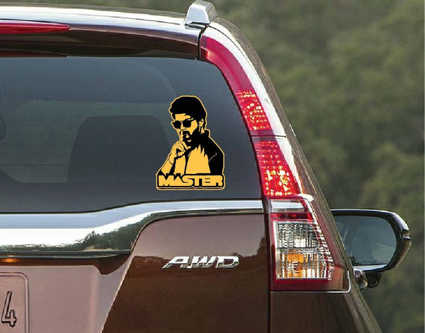 vijay car decal, master car decal, vijay