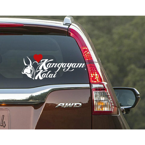Love Kangayam Sticker,Love Kangayam Decal,Love Kangayam Car Sticker,Love Kangayam Car Decal