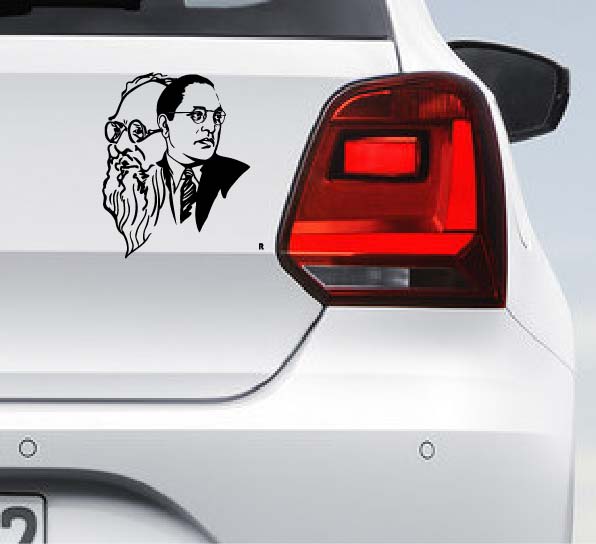 Periyar Ambedkar Car Bumper Decal