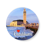 Love Casablanca  Hassan II Mosque, Casablanca  Pin Badge,Casablanca