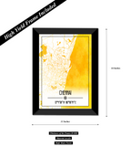 Chennai Map Wall Poster / Frame