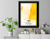 Chennai Map Wall Poster / Frame