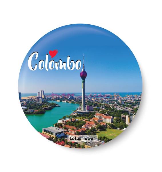 Love Colombo I Lotus Tower I Sri Lanka Series I Travel Memories I Fridge Magnet