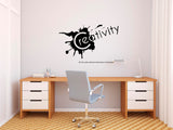 Creativity I Motivational I Wall Decal, Motivational , Motivational Wall Decal