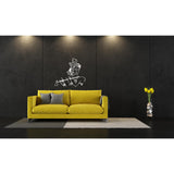 Cute Young Krishna with Flute Wall Decal