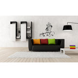 Cute Young Krishna with Flute Wall Decal