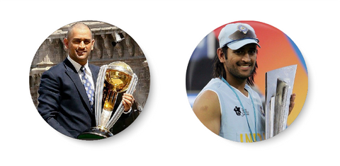 MS Dhoni- Customised Pin Badge