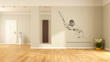 Mahindra Singh Dhoni-Helicopter Shot Wall Decal, Dhoni Wall decal, dhoni