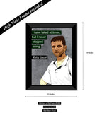Rahul Dravid- The Great Wall of India I Wall Poster / Frame