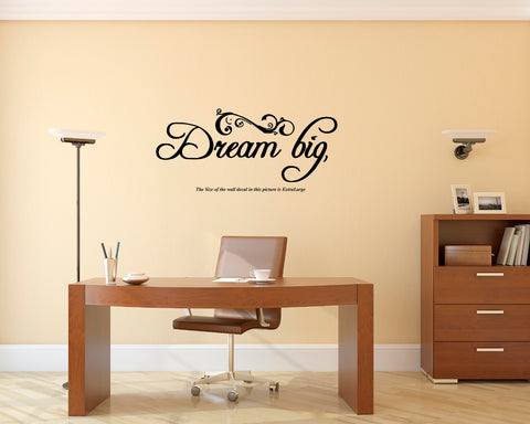 Dream Big ,Motivational I Wall Decal,Motivational 