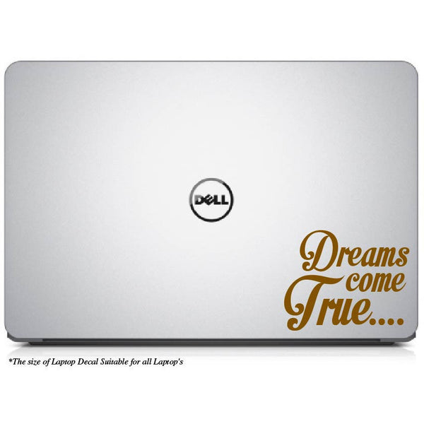 Bharathiyar Dreams come true Quote Laptop Decal