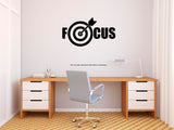 Focus ,Motivational Wall Decal,Motivational ,Wall Decal, Motivational wall sticker