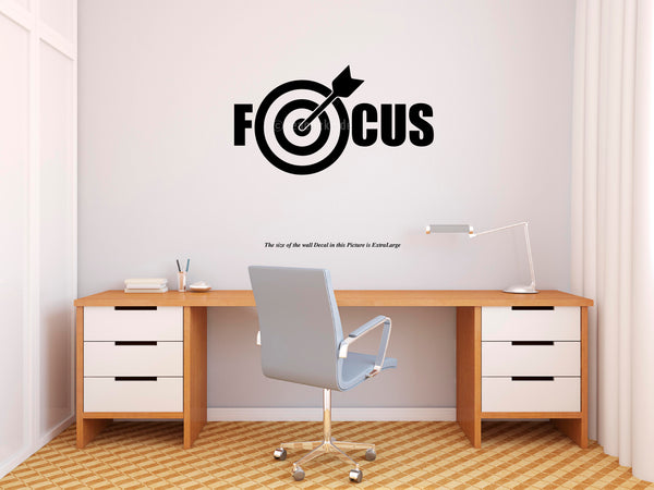 Focus ,Motivational Wall Decal,Motivational ,Wall Decal, Motivational wall sticker