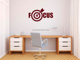 Focus ,Motivational Wall Decal,Motivational ,Wall Decal, Motivational wall sticker