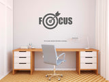 Focus ,Motivational Wall Decal,Motivational ,Wall Decal, Motivational wall sticker