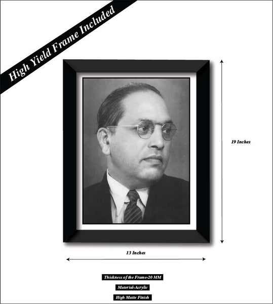 Dr Bhimrao Ramji Ambedkar  Wall Frame ( Mount / Glass /13 X19 inch )